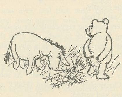Picture of WINNIE-THE-POOH 1926 - POOH SAT ON A THISTLE