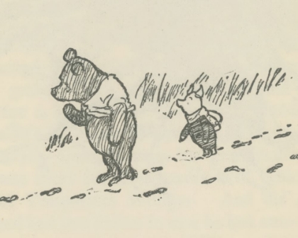 Picture of WINNIE-THE-POOH 1926 - TRACKS IN THE SNOW