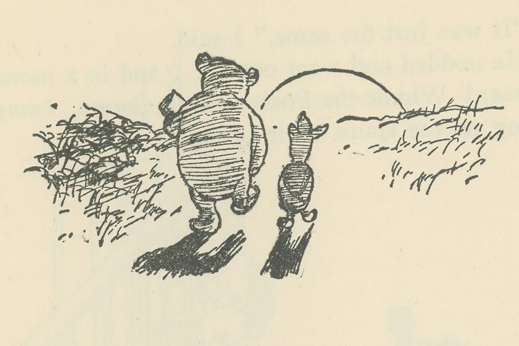 Picture of WINNIE-THE-POOH 1926 - WALKING HOME TOGETHER