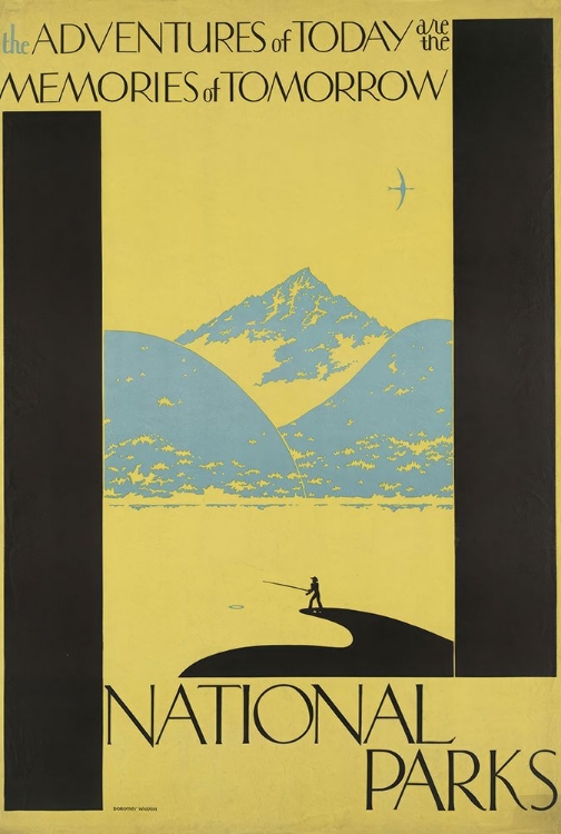 Picture of AMERICAN VINTAGE NATIONAL PARKS POSTER FISHING