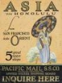 Picture of ASIA VIA HONOLULU VINTAGE TRAVEL POSTER