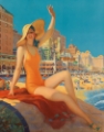 Picture of ATLANTIC CITY DETAIL VINTAGE TRAVEL POSTER