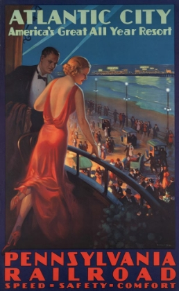 Picture of ATLANTIC CITY VINTAGE TRAVEL POSTER