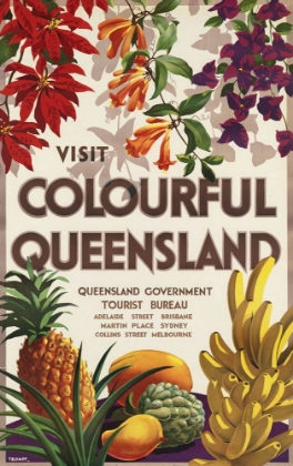Picture of AUSTRALIA QUEENSLAND VINTAGE TRAVEL POSTER