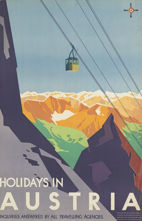 Picture of AUSTRIA VINTAGE TRAVEL POSTER III
