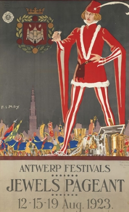 Picture of BELGIUM ANTWERP VINTAGE TRAVEL POSTER