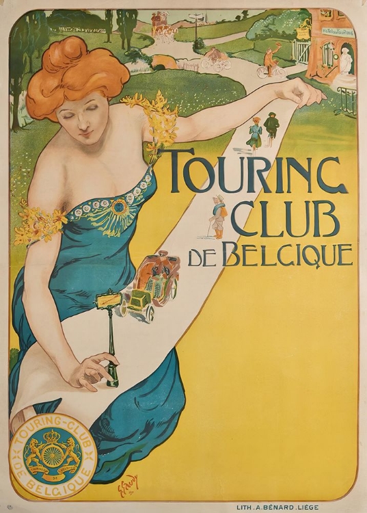 Picture of BELGIUM TOURING CLUB VINTAGE TRAVEL POSTER