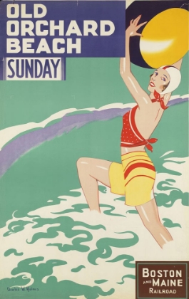 Picture of BOSTON AND MAINE VINTAGE RAILROAD POSTER