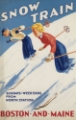 Picture of BOSTON AND MAINE VINTAGE RAILROAD SKI POSTER