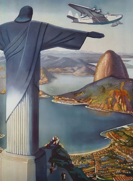 Picture of BRAZIL CLIPPER RIO VINTAGE AIR TRAVEL POSTER
