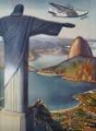 Picture of BRAZIL CLIPPER RIO VINTAGE AIR TRAVEL POSTER