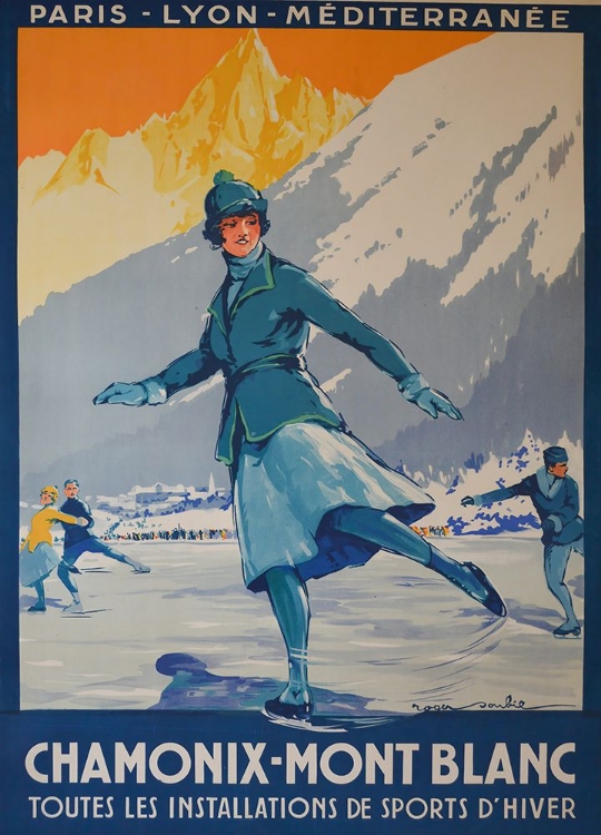 Picture of CHAMONIX MONT BLANC VINTAGE TRAVEL POSTER