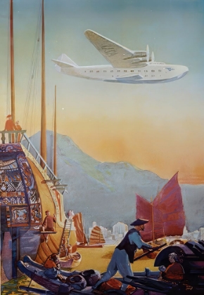 Picture of CHINA CLIPPER VINTAGE AIR TRAVEL POSTER