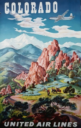 Picture of COLORADO VINTAGE AIR TRAVEL POSTER