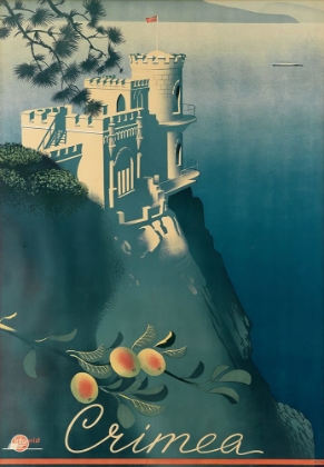 Picture of CRIMEA CASTLE VINTAGE TRAVEL POSTER