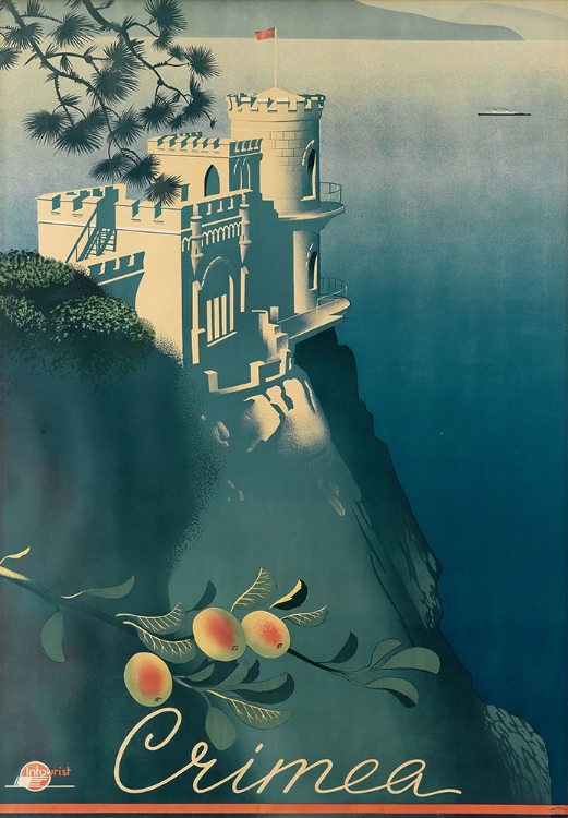 Picture of CRIMEA CASTLE VINTAGE TRAVEL POSTER