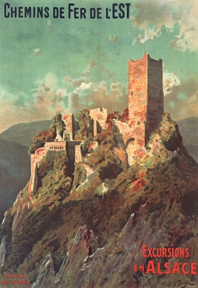 Picture of FRANCE ALSACE VINTAGE RAILWAY TRAVEL POSTER