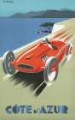 Picture of FRANCE COTE DAZUR RACING CAR VINTAGE TRAVEL POSTER