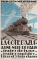 Picture of FRANCE COTE DAZUR STEAM TRAIN VINTAGE TRAVEL POSTER