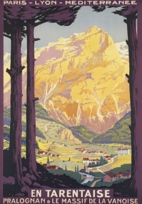 Picture of FRANCE EN TARENTAISE VINTAGE RAILWAY TRAVEL POSTER