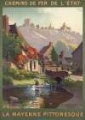 Picture of FRANCE LA MAYENNE PITTORESQUE VINTAGE RAILWAY TRAVEL POSTER