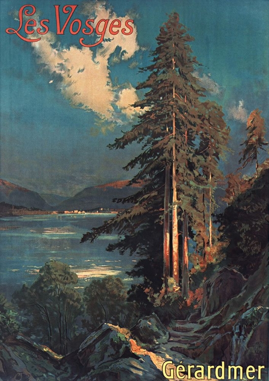 Picture of FRANCE LES VOSGES VINTAGE RAILWAY TRAVEL POSTER