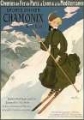 Picture of FRANCE MONT BLANC SKIING VINTAGE RAILWAY TRAVEL POSTER