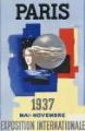 Picture of FRANCE PARIS EXPOSITION VINTAGE TRAVEL POSTER 1937