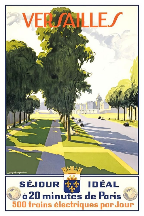 Picture of FRANCE VERSAILLES VINTAGE TRAVEL POSTER