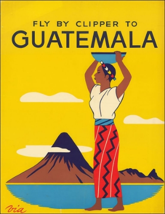 Picture of GUATEMALA VINTAGE AIR TRAVEL POSTER