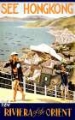 Picture of HONG KONG RIVIERA OF THE ORIENT VINTAGE TRAVEL POSTER