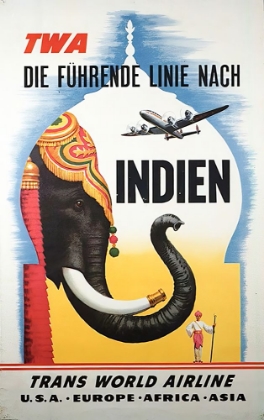 Picture of INDIA IN GERMAN VINTAGE AIR TRAVEL POSTER