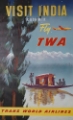 Picture of INDIA KASHMIR MID CENTURY VINTAGE AIR TRAVEL POSTER