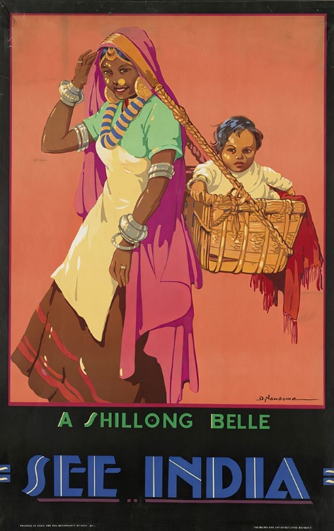 Picture of INDIA SHILLONG BELLE VINTAGE TRAVEL POSTER
