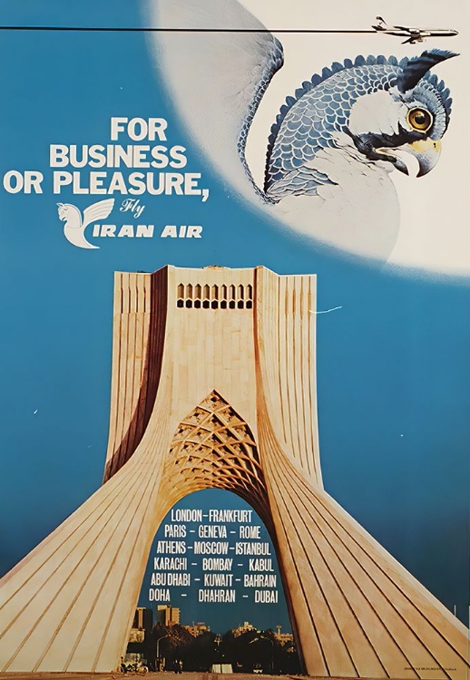 Picture of IRAN AIR VINTAGE TRAVEL POSTER