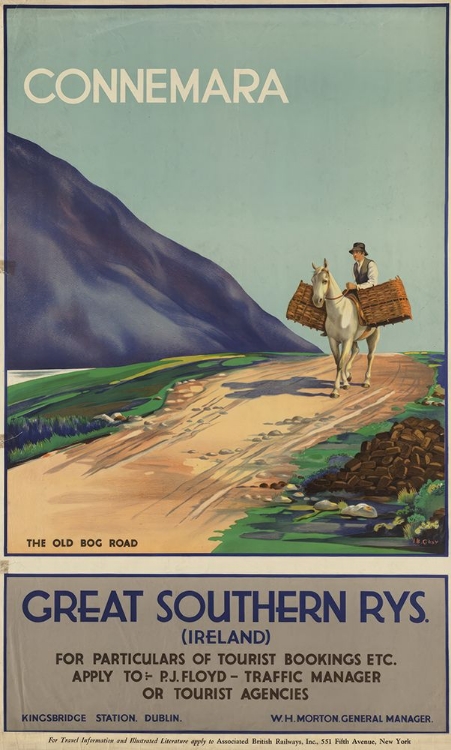 Picture of IRELAND CONNEMARA VINTAGE TRAVEL POSTER CIRCA 1930
