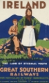 Picture of IRELAND VINTAGE GREAT SOUTHERN RAILWAYS TRAVEL POSTER