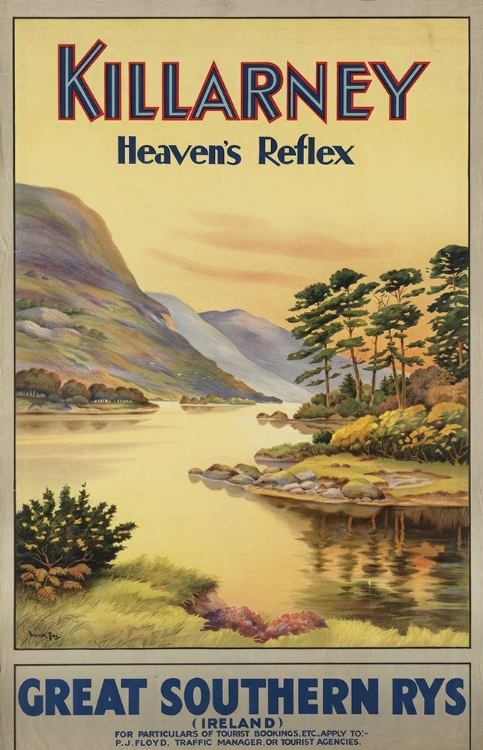 Picture of IRELAND VINTAGE RAILWAY TRAVEL POSTER