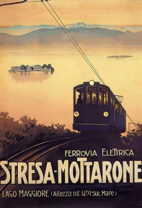 Picture of ITALY LAGO MAGGIORE VINTAGE TRAVEL POSTER