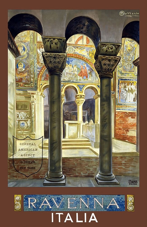 Picture of ITALY RAVENNA VINTAGE TRAVEL POSTER