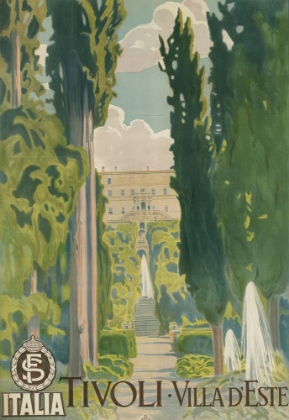 Picture of ITALY TIVOLI VINTAGE TRAVEL POSTER