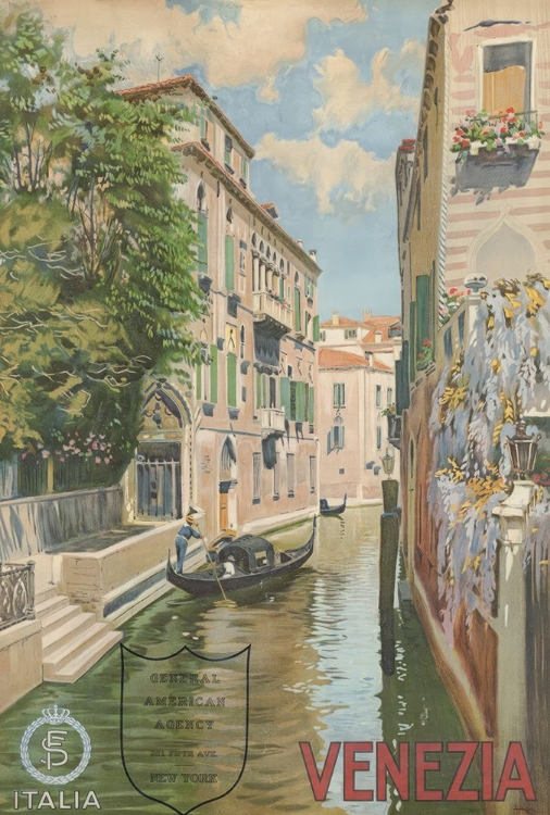 Picture of ITALY VENICE CANAL VINTAGE TRAVEL POSTER