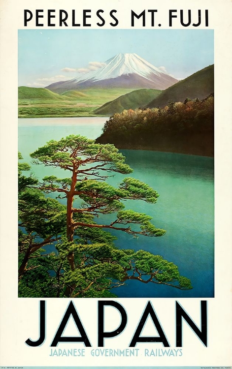 Picture of JAPAN MT FUJI VINTAGE TRAVEL POSTER