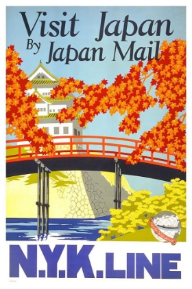 Picture of JAPAN NYK LINE VINTAGE TRAVEL POSTER
