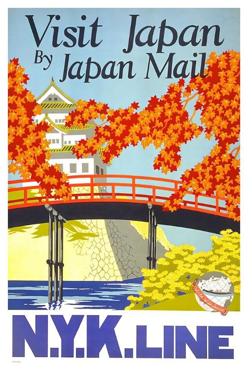 Picture of JAPAN NYK LINE VINTAGE TRAVEL POSTER
