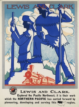 Picture of LEWIS AND CLARK VINTAGE RAIL TRAVEL POSTER