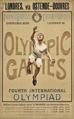 Picture of LONDON OLYMPIC GAMES VINTAGE TRAVEL POSTER 1908