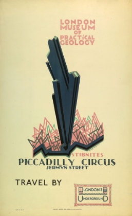 Picture of LONDON UNDERGROUND PICCADILLY CIRCUS VINTAGE TRAVEL POSTER 1921