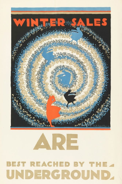 Picture of LONDON UNDERGROUND THE SALES VINTAGE TRAVEL POSTER 1922