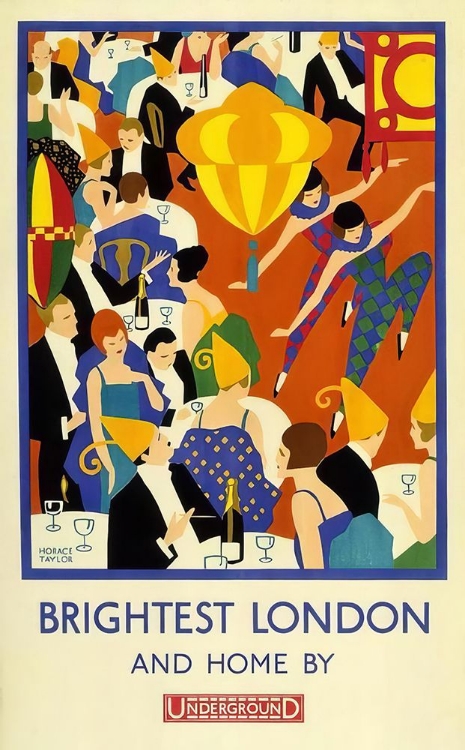 Picture of LONDON UNDERGROUND VINTAGE TRAVEL POSTER 1924
